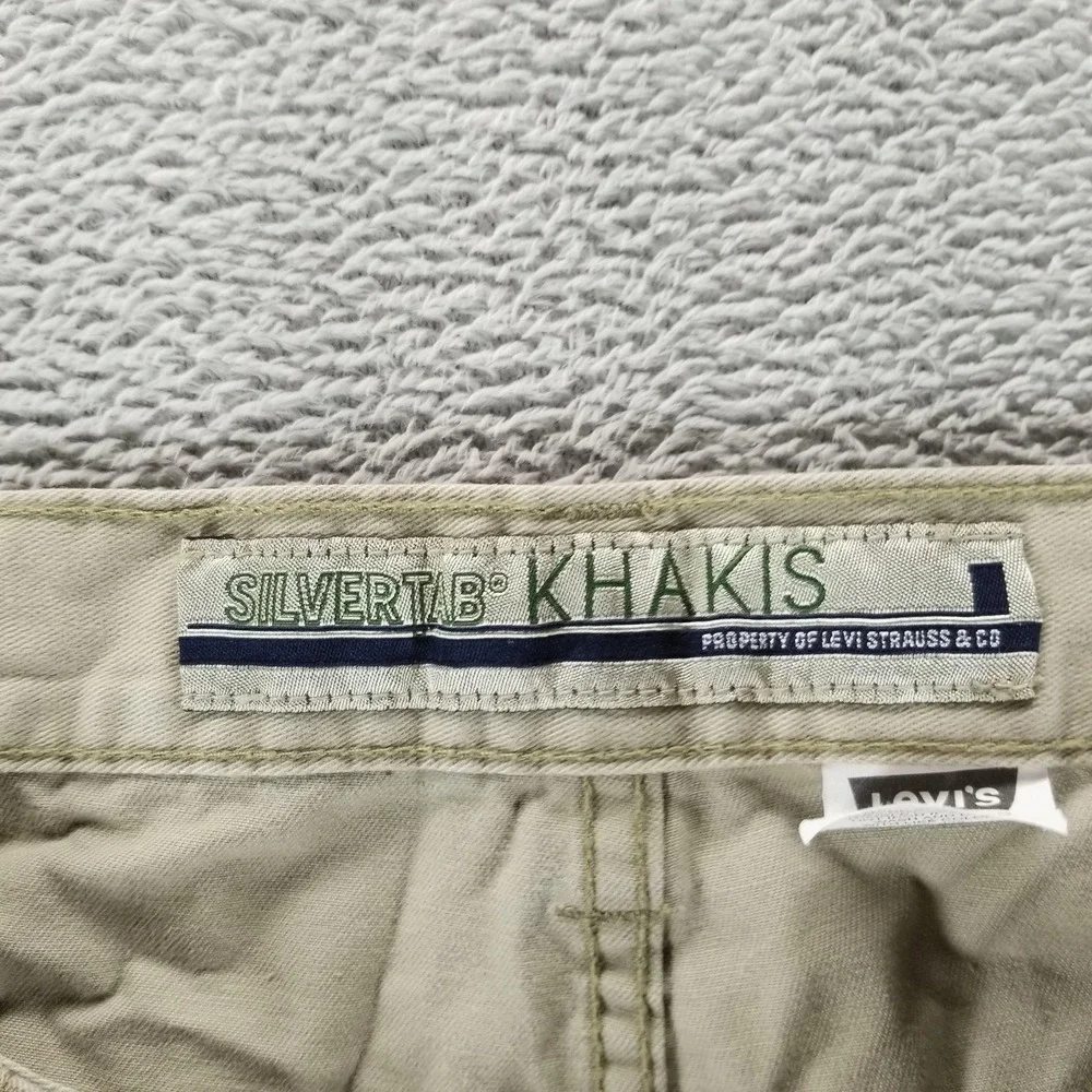 Silvertab Pants Mens 36x30‎ Khakis Cargo Relaxed Workwear Canvas Paratrooper